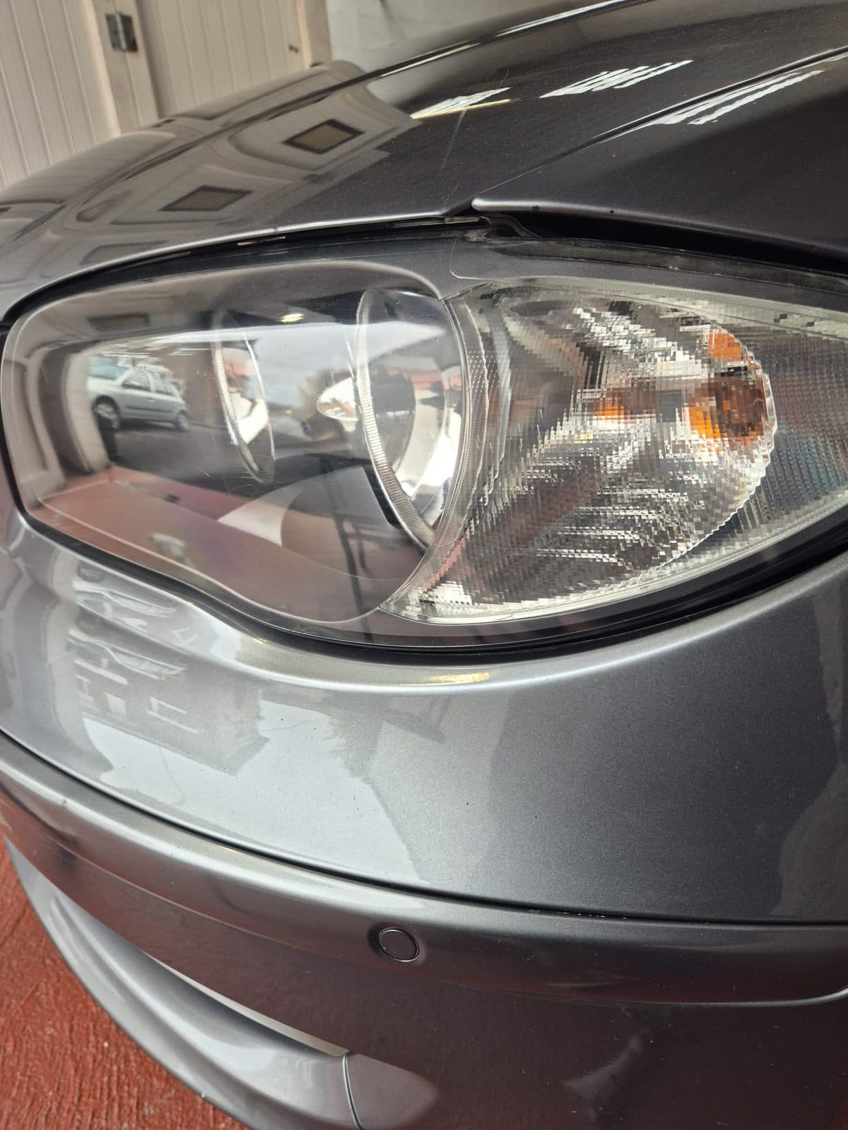 Après - Restauration phare jauni et rayé